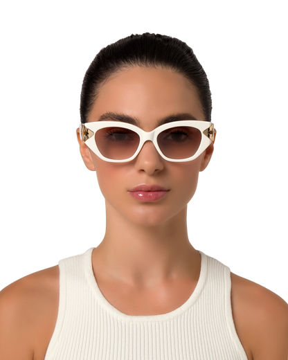 Lily - Cream Sunglasses