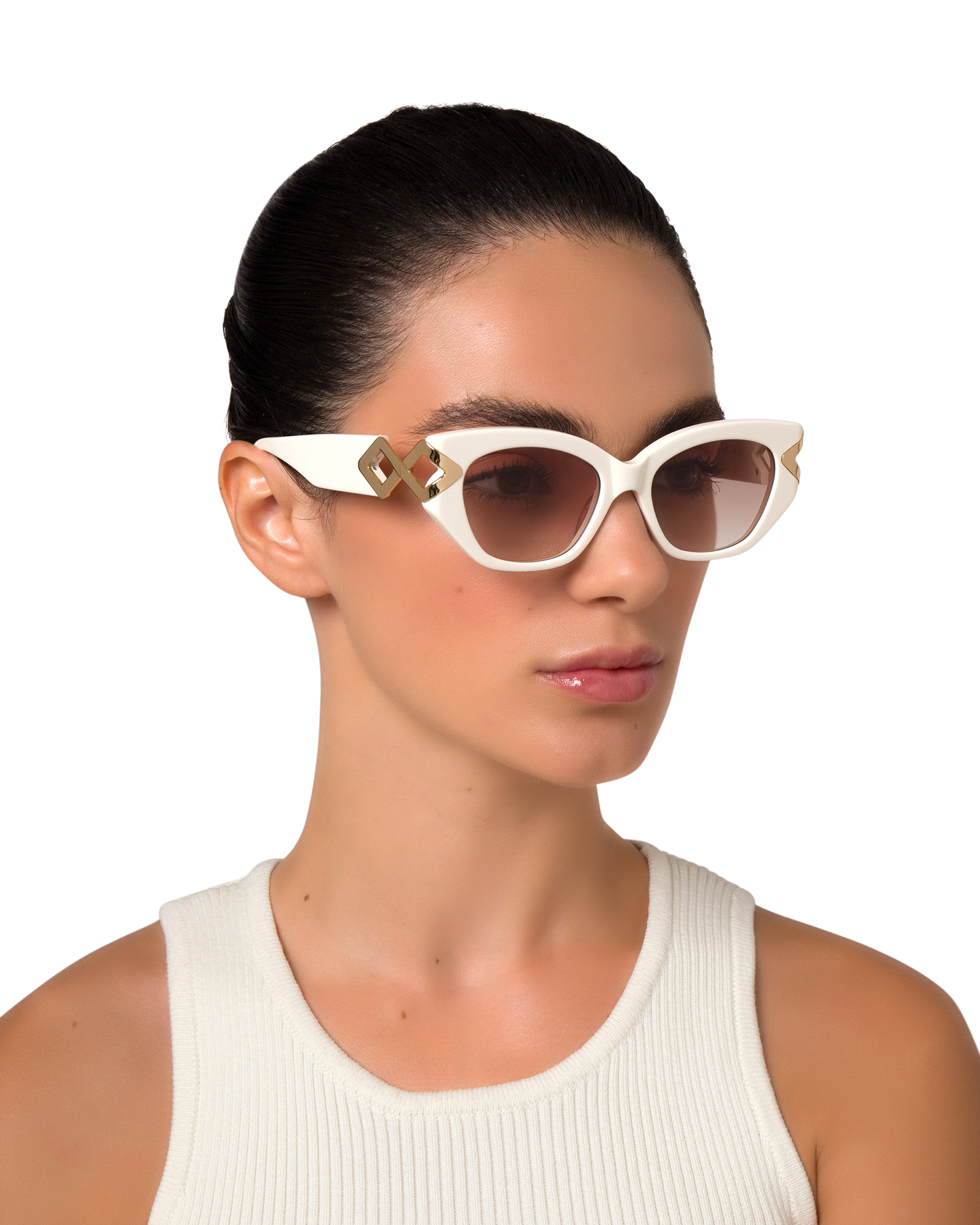 Lily - Cream Sunglasses