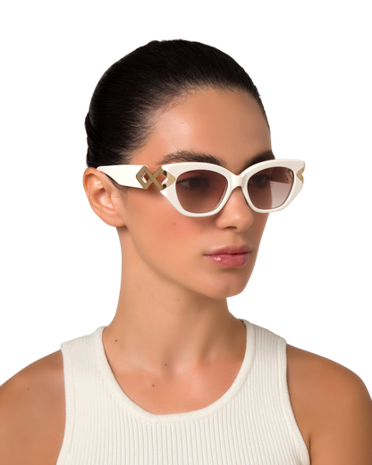 Lily - Cream Sunglasses
