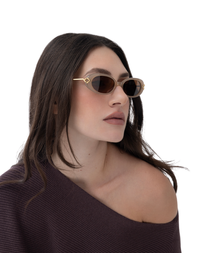 Livi - Cream Sunglasses