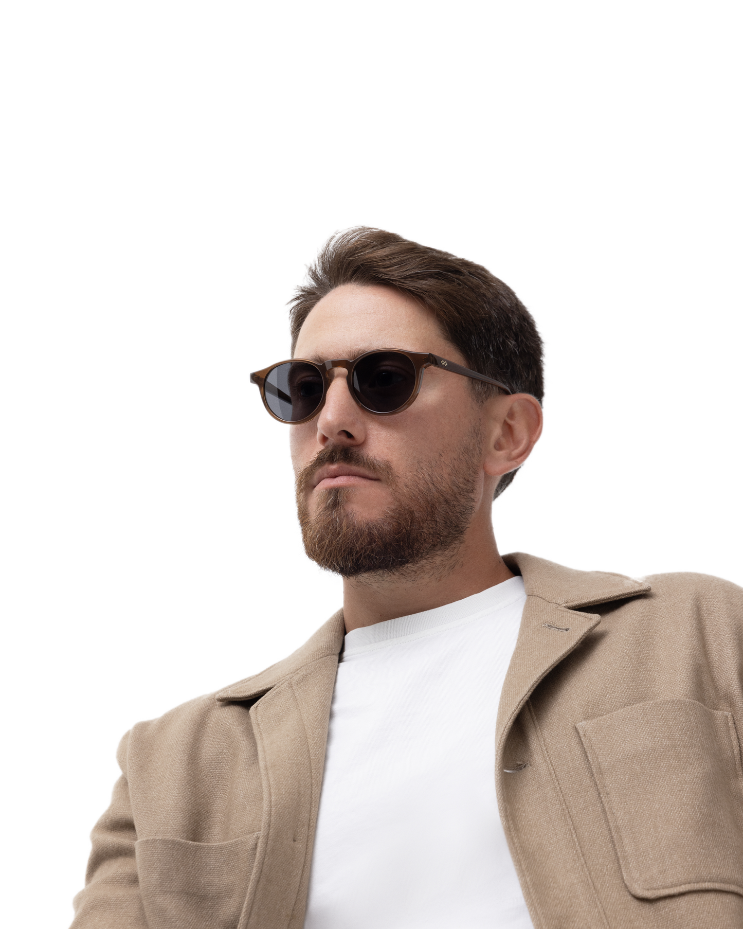 Matt - Clear Brown Sunglasses