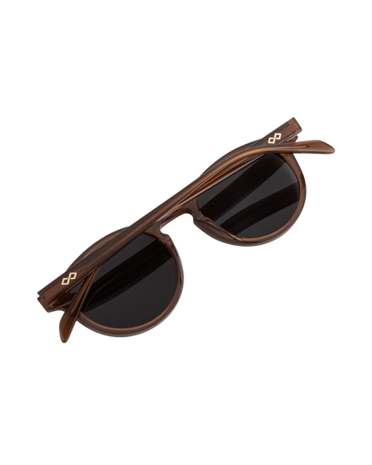 Matt - Clear Brown Sunglasses