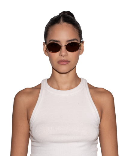Carrie - Brown Sunglasses