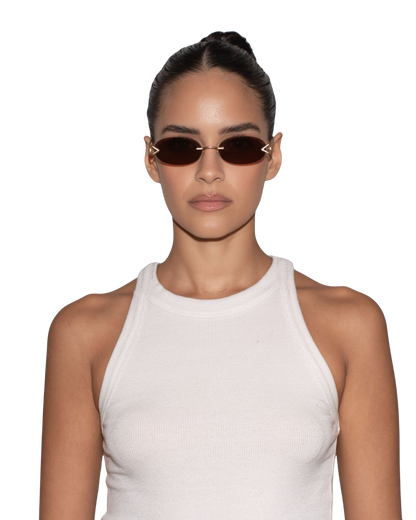 Cleo - Brown Sunglasses
