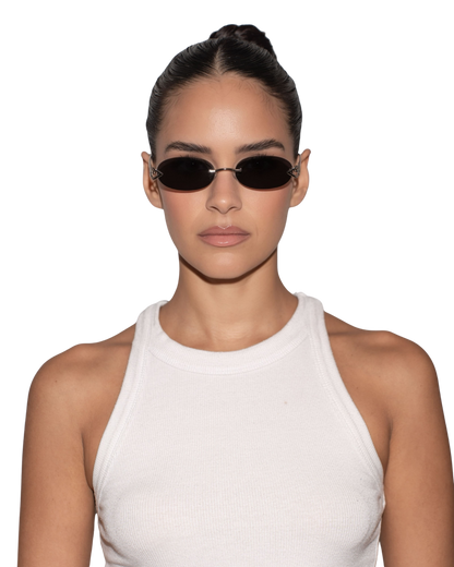 Cleo - Silver Sunglasses