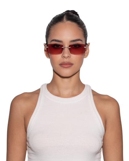 Layla - Red Ombre Sunglasses