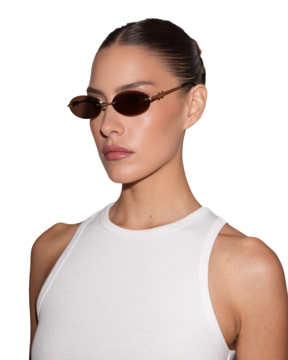 Vicky - Brown Sunglasses