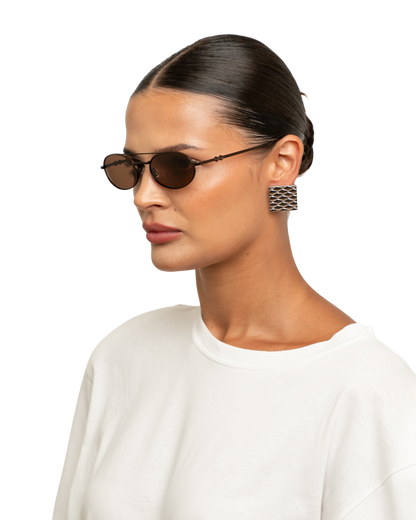 Noa - Amber Brown Sunglasses