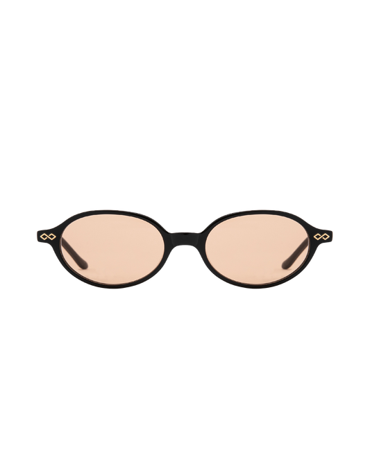 Noor - Orange on Black Sunglasses