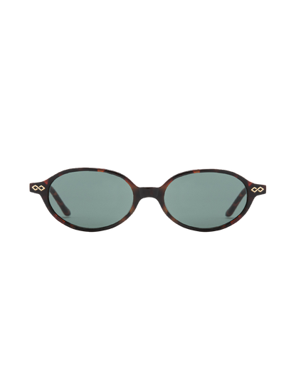 Noor - Green on Tortoise Sunglasses