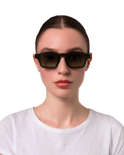 Nora - Olive Sunglasses