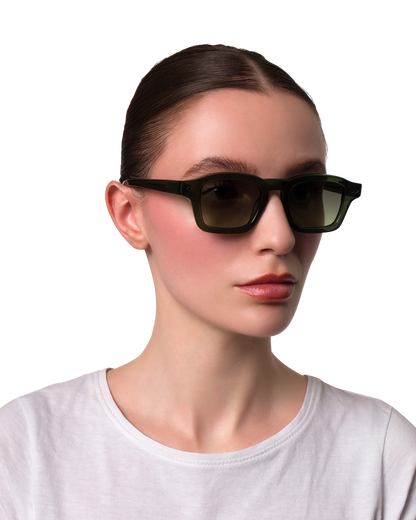 Nora - Olive Sunglasses