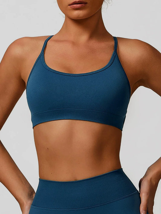 LOA SculptCore Plunge Bra Deep Blue