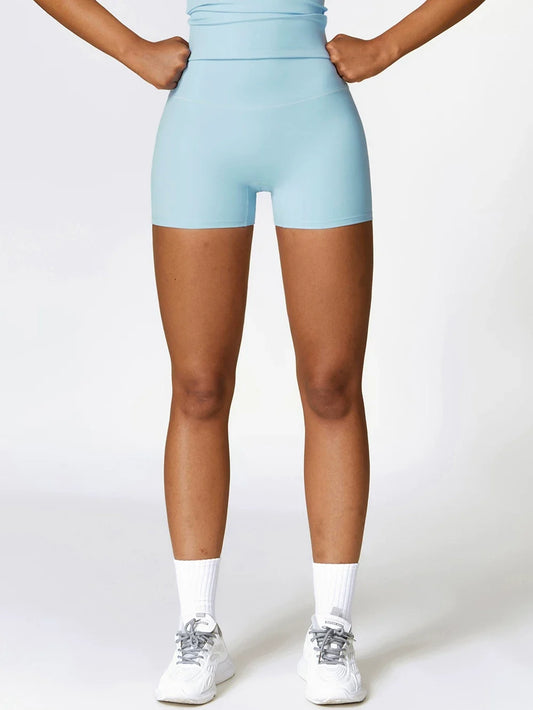 LOA Sculpt Elite Biker Short Ice Blue