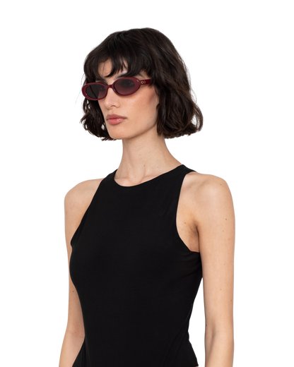 Olivia - Burgundy Sunglasses