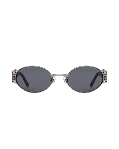 Pam - Black on Silver Sunglasses