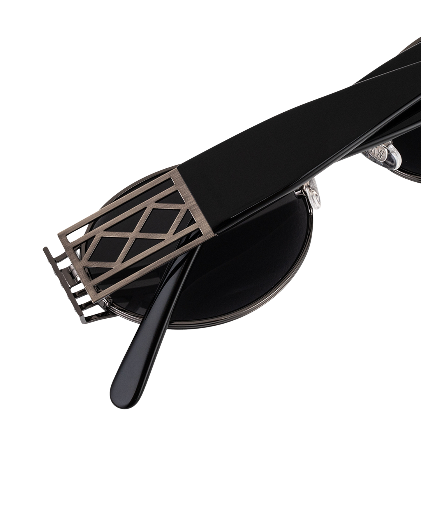 Pam - Black on Silver Sunglasses
