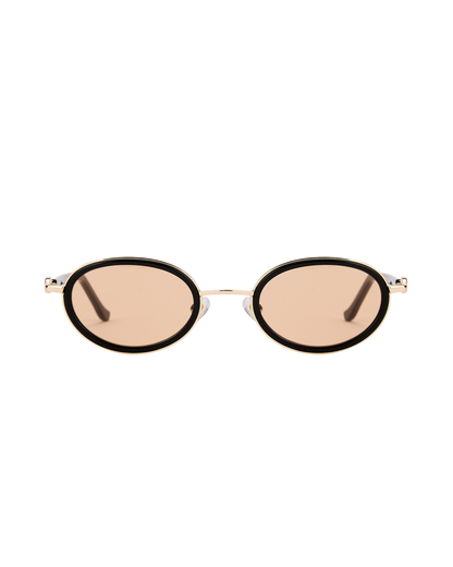 Rea - Orange on Black Sunglasses