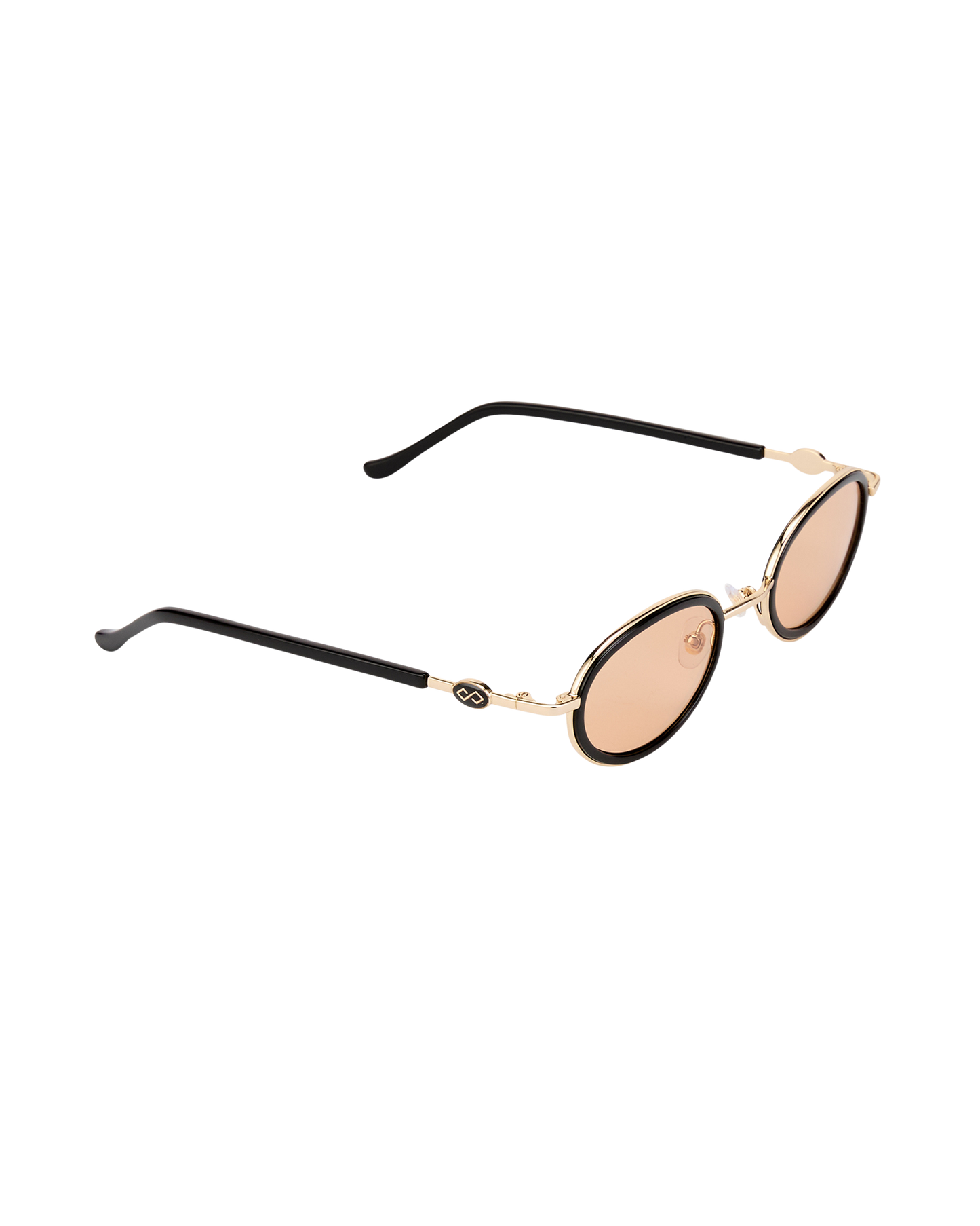 Rea - Orange on Black Sunglasses