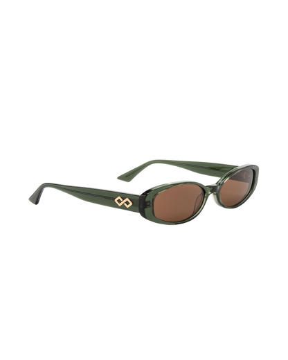 Rio - Brown on Olive Sunglasses