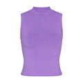 Skims Cotton Jersey Mock Neck Tank Ultra Violet