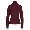 Skims Soft Lounge Mock Neck Long Sleeve Top Bordeaux