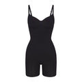 Skims Seamless Sculpt Mid Thigh Bodysuit Onyx
