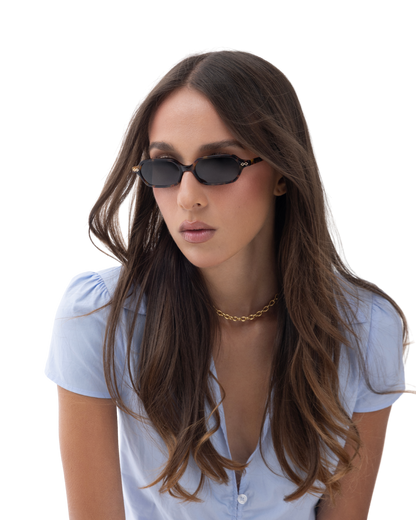 Sara - Green on Tortoise Sunglasses