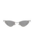 Zoe - Matte Silver Sunglasses