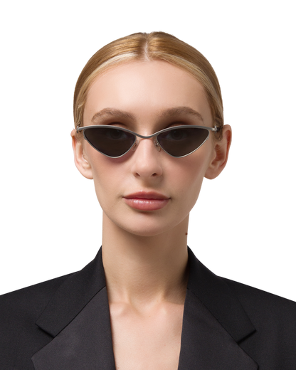 Zoe - Matte Silver Sunglasses