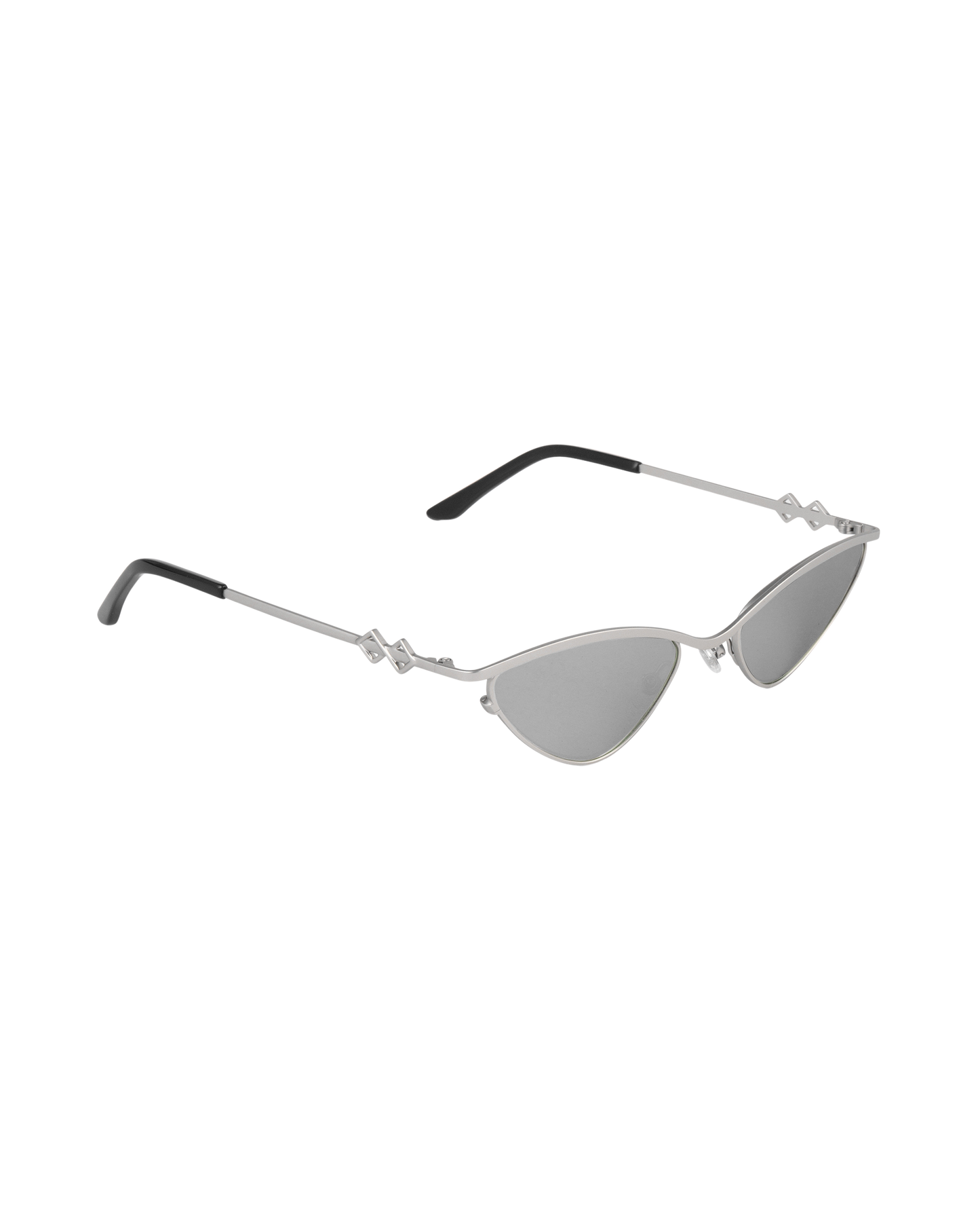 Zoe - Matte Silver Sunglasses